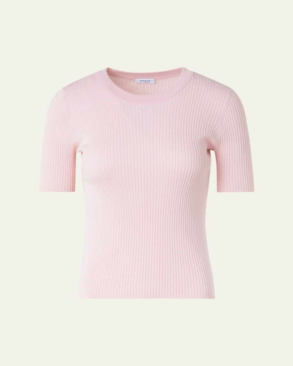 Twisted Cotton Ribbed Top
